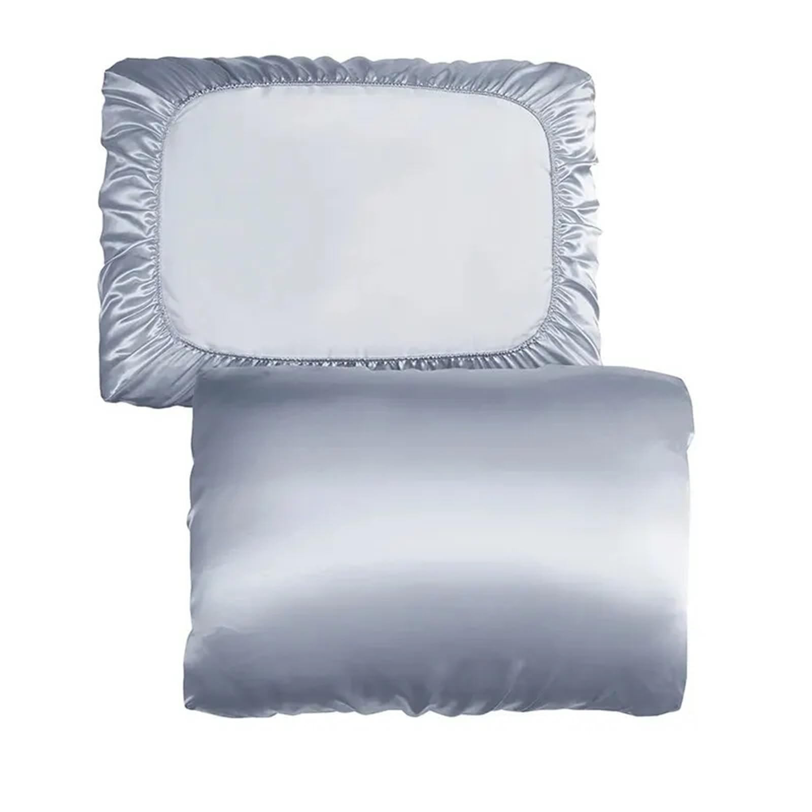 LYXYGMV Satin Pillowcase With Elastic Cord For A Comfortable Sleep In Your Bedroom for Bedrooms(Gray)