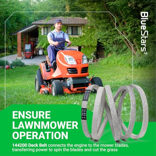 Image of BlueStars 144200 Mower Deck Belt | Aramid Cord | 1 /2 inch x 88 inch | Deck Belt - Fits AYP Craftsman 24104 Husqvarna 532144200 LTH130 YTH150 LTH120 YTH180 131290 532131290 419271 532419271