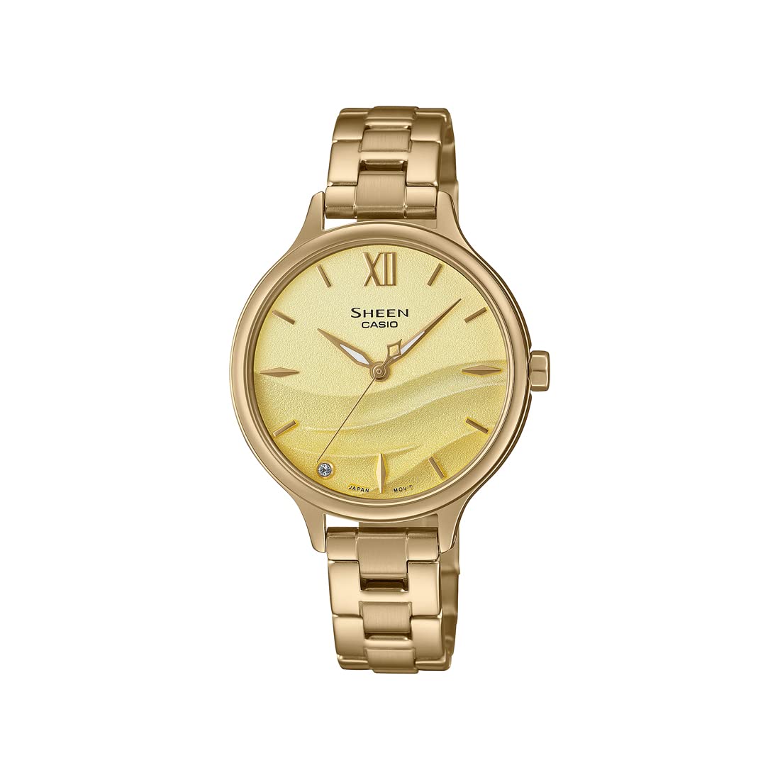 Casio Stainless Steel Sheen Analog Gold Dial Women Watch-She-4550G-9Audf, Bandcolor-Gold (B0BG8MXWGV) Amazon Price History, Amazon Price Tracker