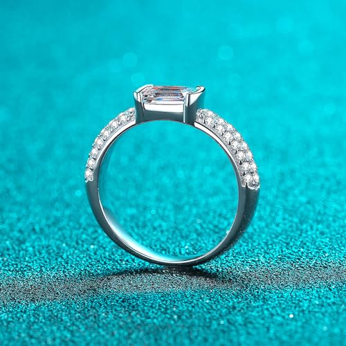 Women's Engagement Rings in 14K Gold | Radiant Emerald Cut 1 Carat Diamond Ring | D-color Ideal Cut VVS1 Clarity | Ideal for a Romantic Engagement3