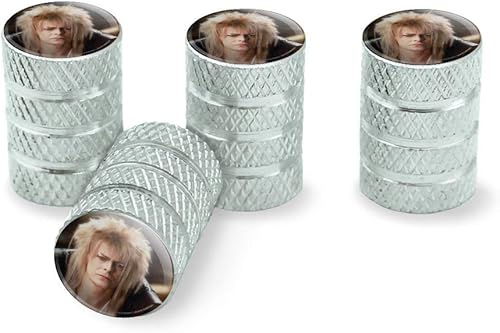 Laberinto Goblin King David Bowie Retrato Llanta Llanta Llanta Tapones de Válvula de Aluminio