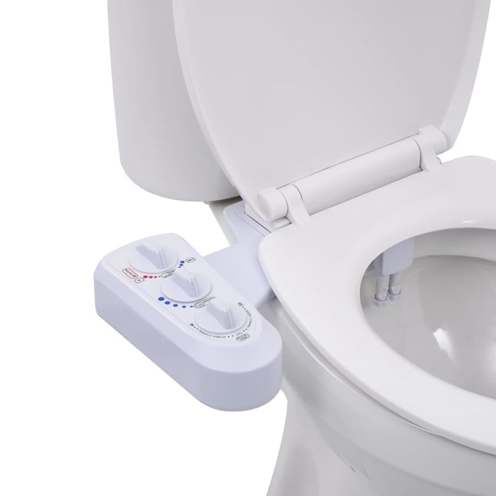Bidet Higienicas para wc Bidé Accesorio para Inodoro Limpieza Delantera y Trasera Baño Adaptador Inodoro Accesorio para Bidé de Agua Caliente y Fría Fácil Instalación
