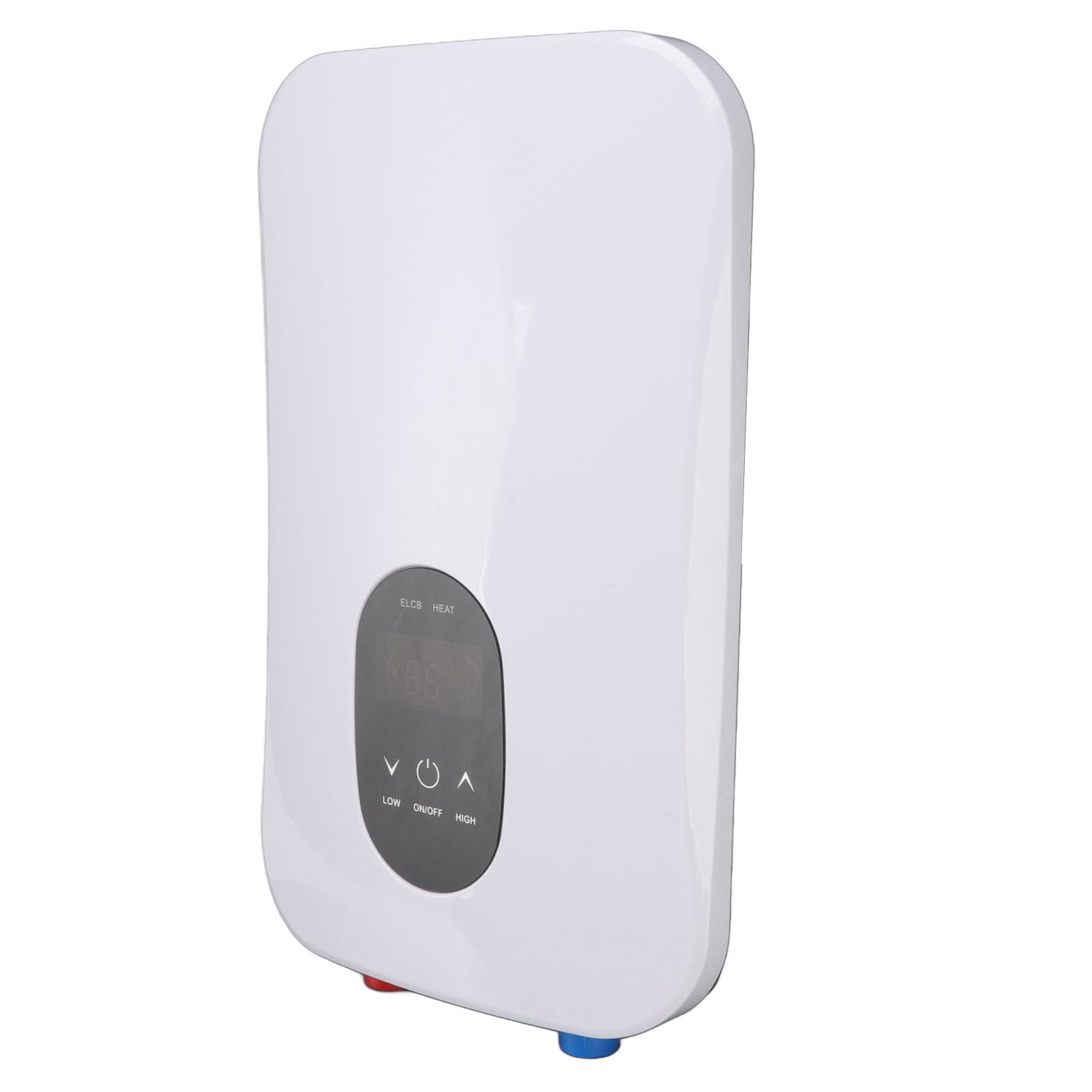 Fdit Calentador de Agua sin Tanque, Calentador Eléctrico Instantáneo | Calentador de Agua Instantáneo 220V, ABS y Acero Inoxidable, 30-55°C