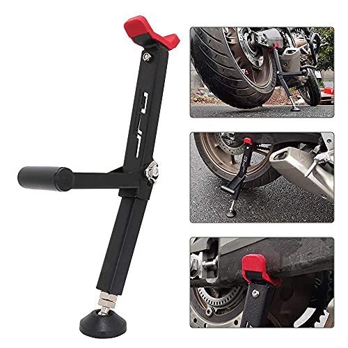 Anxin Cric de levage pour moto - Support de roue avant et arrière - Avec poignée pliable - Pour la plupart des roues de moto, Dirt Pit Bike On/Off Road -...