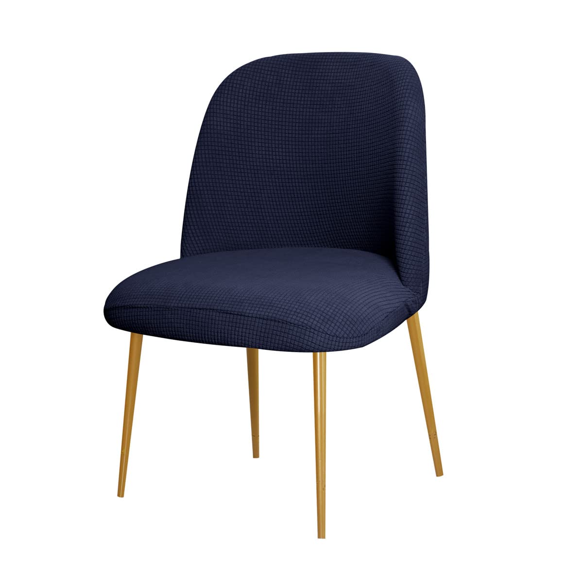 SZJIAHTM 2 Pcs Dining Chair Covers Soft Stretch Slipcover Polyester Armless Curved Back Kitchen Chair Slipcovers Protector for Living Room and Bedroom