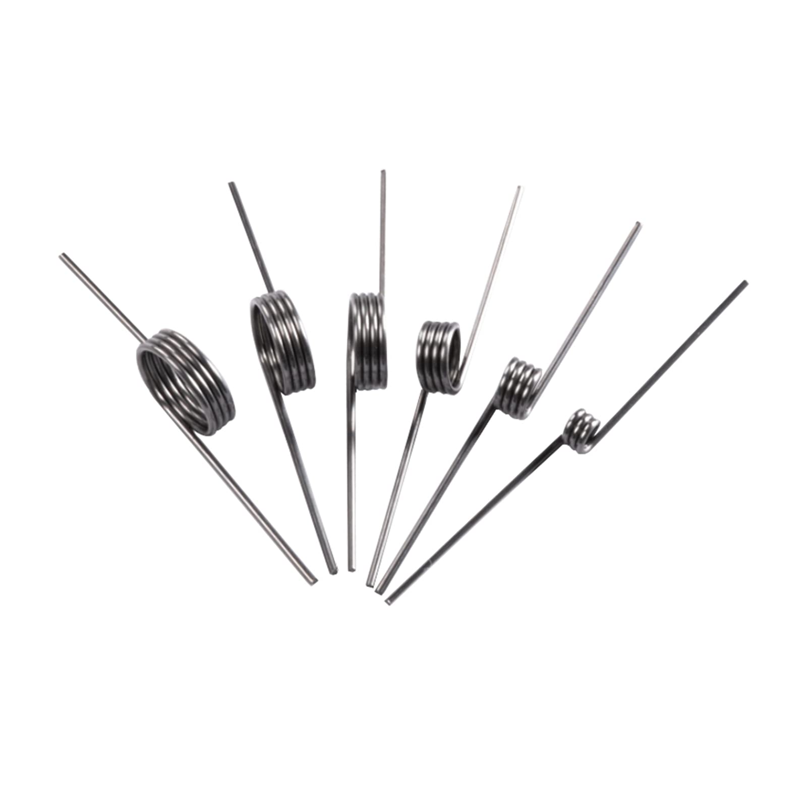 5 Ressorts De Torsion En Acier - Diamètre Fil 2 Mm, Diamètre Extérieur 12 Mm, Angle 240°, 2 Tours