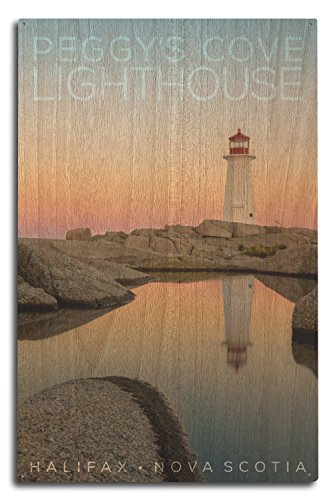 Halifax, Nova Scotia, Peggy's Cove at Dawn Birch Wood Wall Sign (10x15 Rustic Home Decor, Ready to Hang Art) Halifax, Nova Scotia, Peggy's Cove at Dawn Birch Wood Wall Sign (10x15 Rustic Home Decor, Ready to Hang Art)
