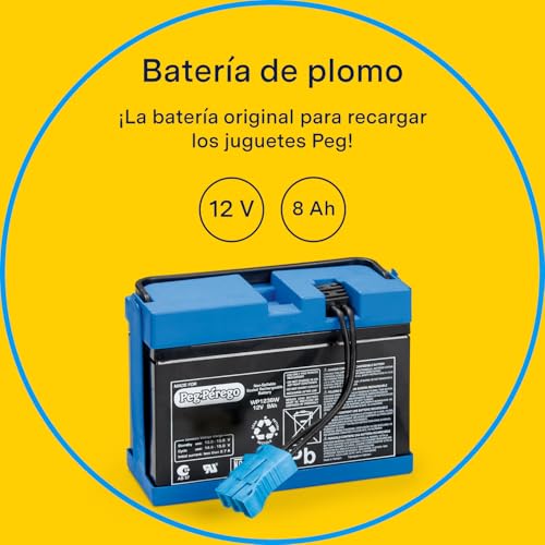 Batería de 12 V recargable 8Ah Peg Perego compatible con coches de batería 2