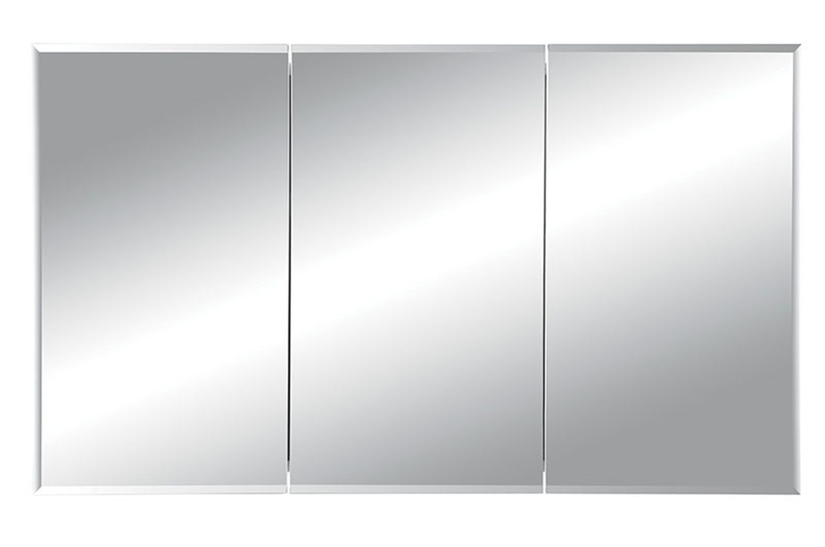 Jensen 255048X Tri-View Bevel Mirror Medicine Cabinet, 48