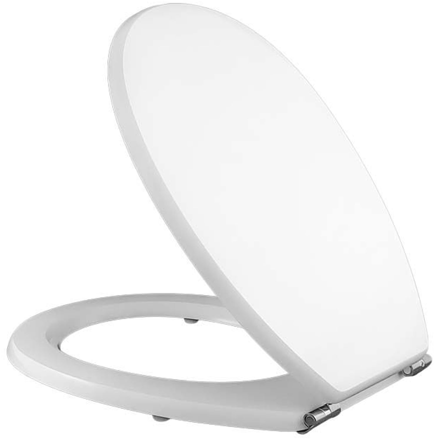 Copriwater Pozzi Ginori PIEMONTE Come Originale Tavoletta Wc In Legno Rivestito Di Resina Poliestere Con Cerniere IN ACCIAIO INOX Asse Wc MADE IN ITALY (BIANCO CLASSICO)