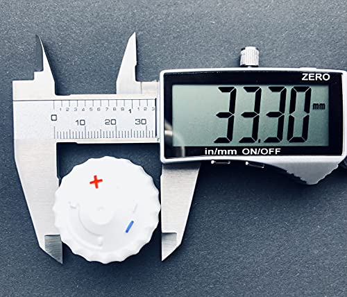 2 x stabile Handregulierkappe Ventilschutzkappe Handregler Bauschutzkappe Handrad M30x1,5, Weiss