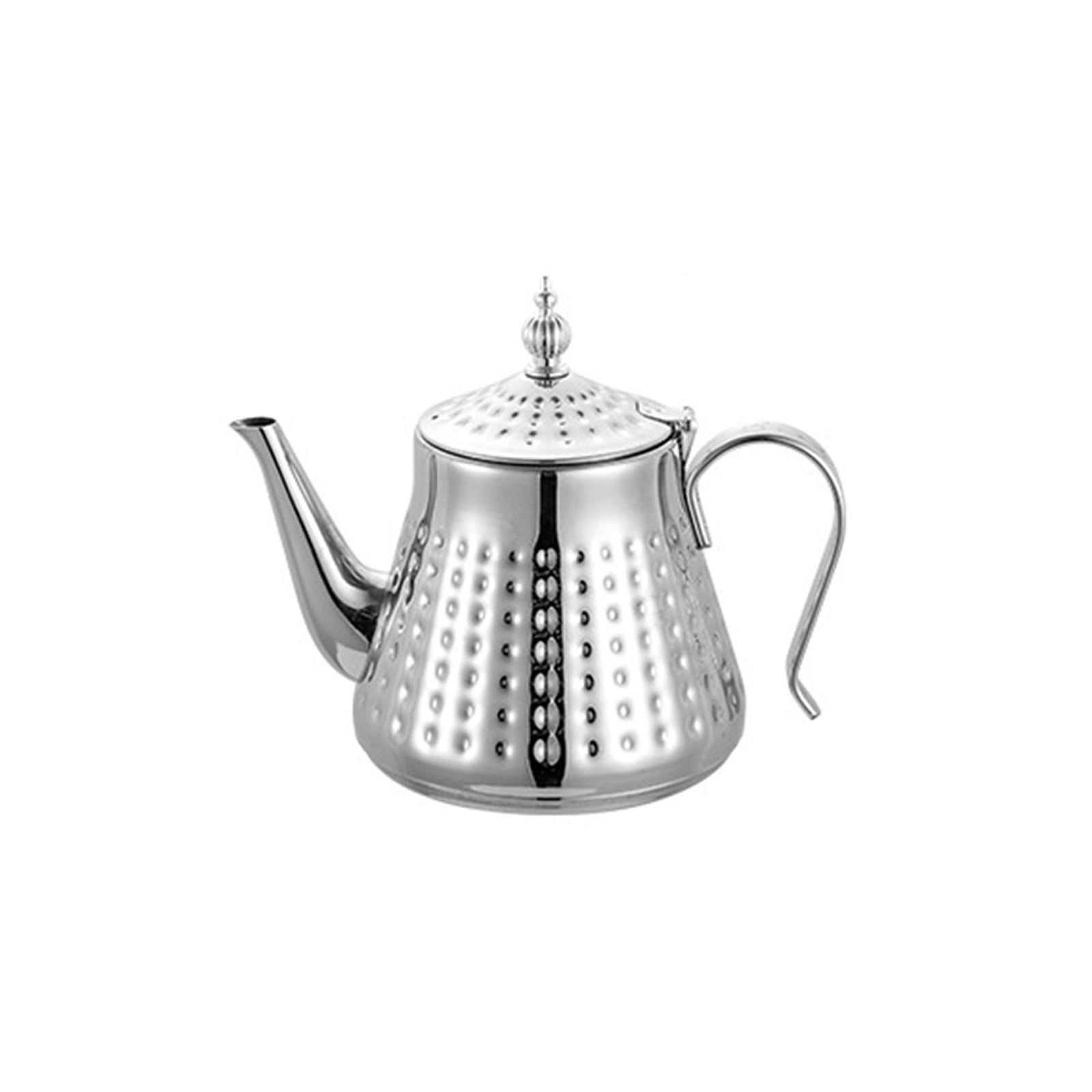 HZBB Stainless Steel Tea Kettle Teapot with Removable Infuser and Ergonomic Handle for Fast Water Boiling and Tea Brewing Stovetop Kettle with Hammer Design