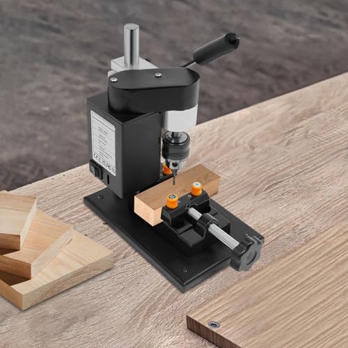 250W Mini Drill Press with 7-Speed Adjustable (0-8000rpm), Compact Benchtop Drill for DIY, Precision Drilling for Wood, Metal, Plastic, Easy Assembly, Portable and Sturdy