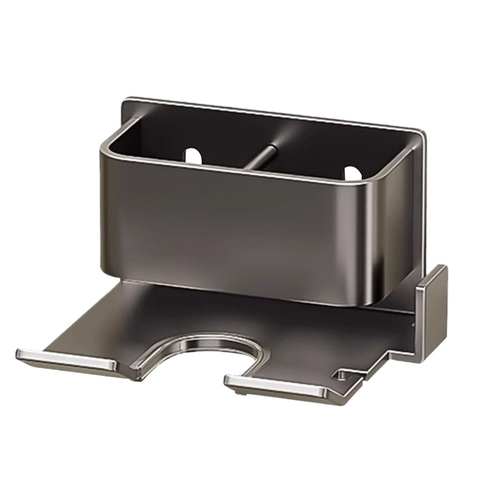 FJSNGPSBQPC Bathroom Hair Dryer Holder, Wall-mounted Stand Hairdryer Organizer, Box Toilet Blower Shelf Accessories