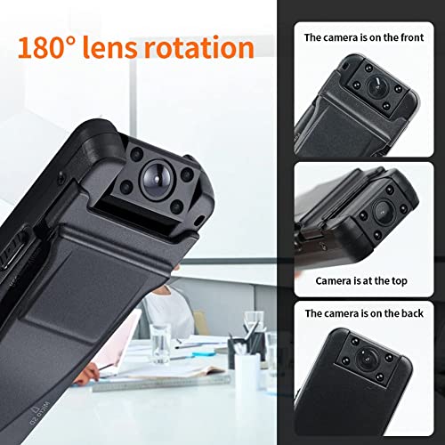 Image of smars HD WiFi 1080P Pocket Body Camera | Night Vision | Motion Detection 180 Degree Rotating Wearable Bodycam