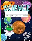 Fun Science Notebook for kids 2-5 grade: Outter space Lined paper 7x9 notebook with science reference pages in the back the help students learn