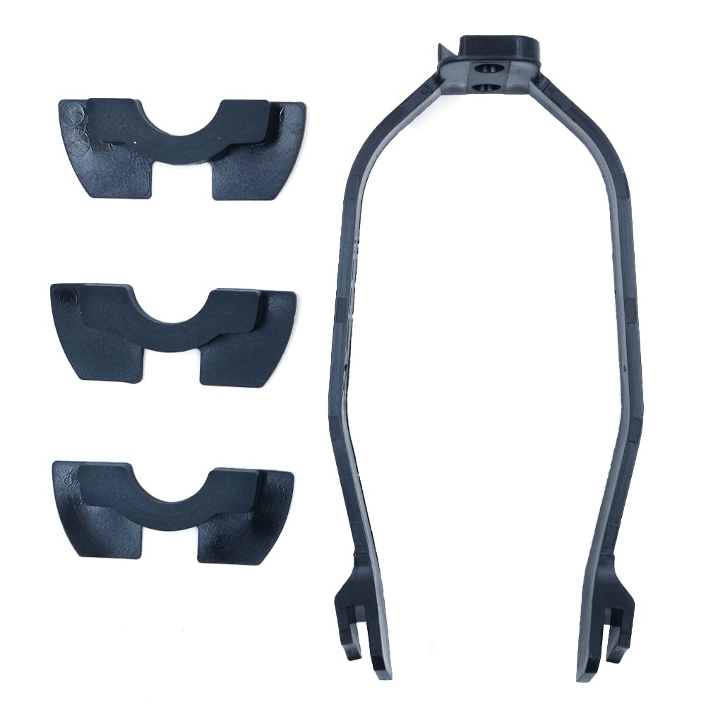 4 Pieces Scooter Replacement Part Accessory Includes Rear Fender Bracket Mudguard Bracket Support and 3 Pieces Rubber Vibration Dampers for X-i-a-o-mi M365/ M365 Pro Scooter(Black)
