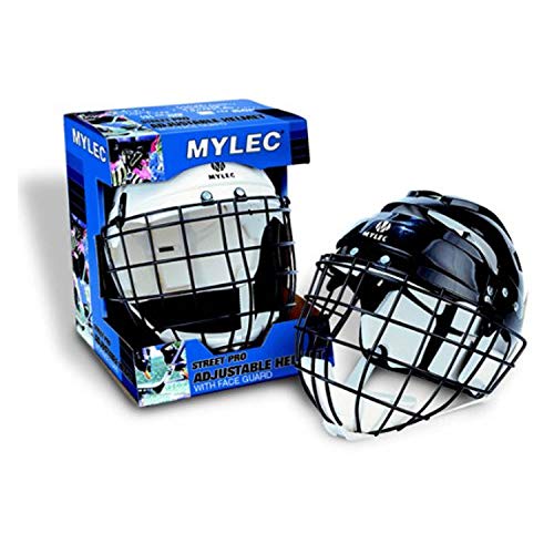 Mylec Sr. Helmet with Wire Face Guard, Black