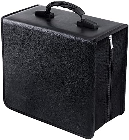Siveit 400 Capacity CD/DVD Case Wallet VCD Storage Holder Booklet Album Box Binder