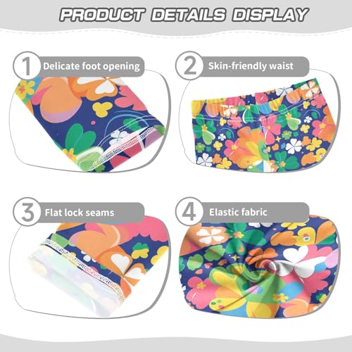 KLL Happy St Toddler Girl Legging Stretch Full Length Lounge Pants Exercise3