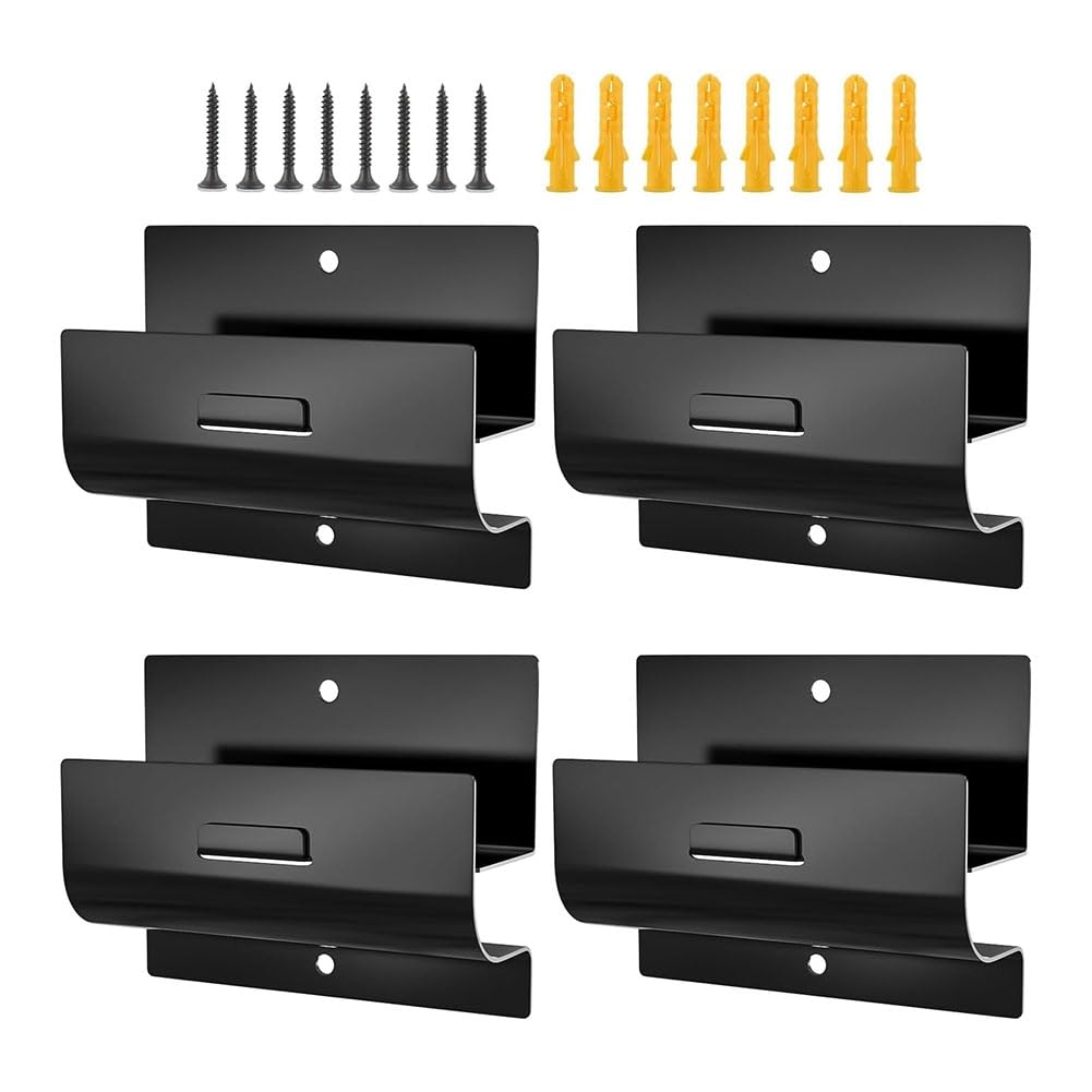 UDSKNV[KSL for Ladders Hooks(4pcs) for Garage Wall- Wall-Mount Heavy-Duty Design Fits for Ladders, Wheelbarrow, Chair& Patio Furniture
