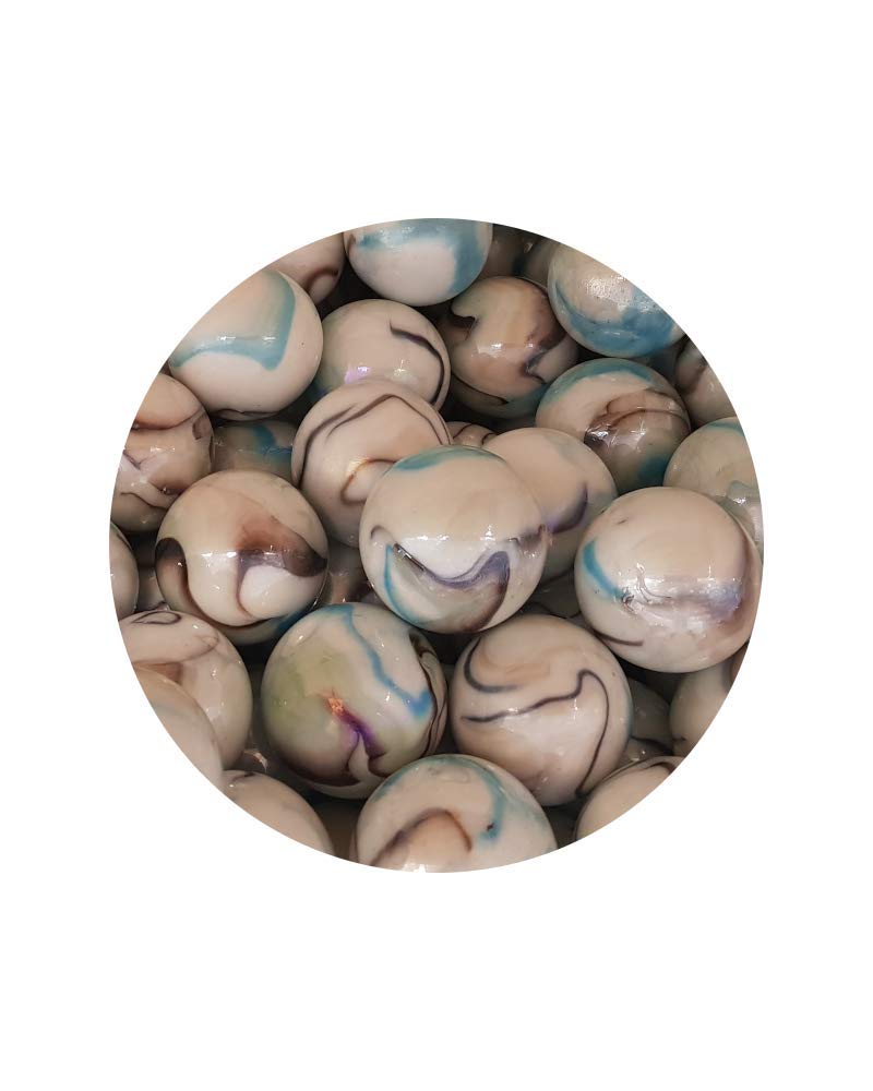 mesbilles - 25 Billes Pépite étoile - Bille en Verre 16 mm mesbilles - 25 Billes Pépite étoile - Bille en Verre 16 mm