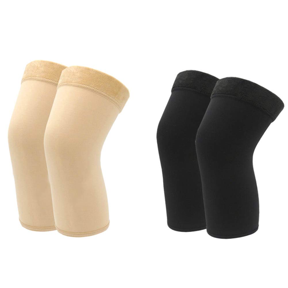 KESYOO 2pairs High Elastic Knee Pads for Winter Support Color Sleeves for Men Women Lightweight Ergonomic Design for Knee Joint Protection Muscle