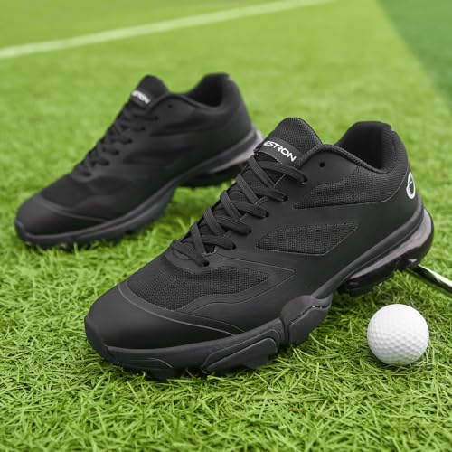 Image of THESTRON New Men Golf Shoes 8 Spikes Professional Outdoor Golf Sport Sneaker for Men