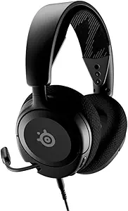 SteelSeries Arctis Nova 1 Multi-System Gaming Headset, Hi-Fi Drivers, Spatial Audio, Comfort Design, Durable, Ultra Lightweight, Noise-Cancelling Mic- Black (Renewed)