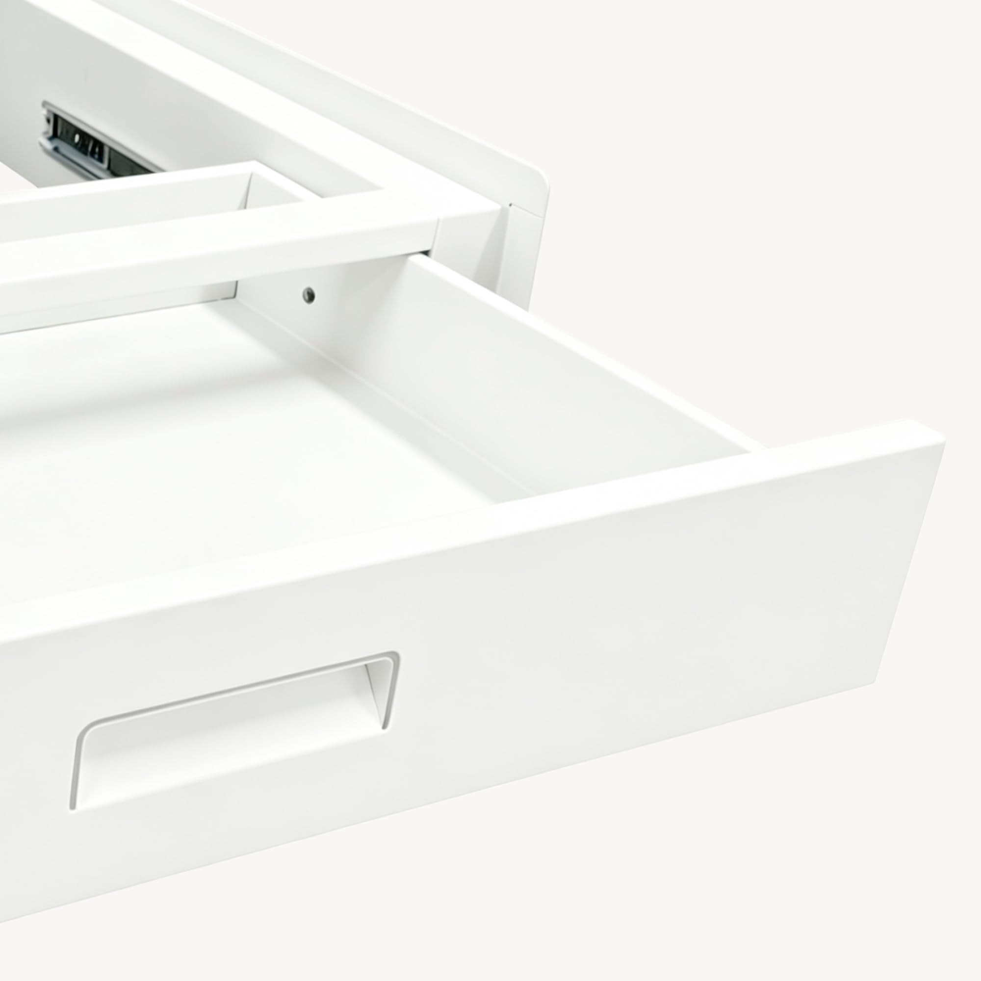 [en.casa] Kit Sovrapposizione Lavatrice Asciugatrice 61x54 cm Bianco | Set Congiunzione Accatastamento Supporto Universale Con Cassetto Cinghia di Fissaggio Colonna Bucato in Acciaio