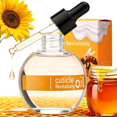 Cuticle Oil with Dropper - Honey Nourishing Nail Oil for Growth & Strength, Premium Cuticle Care to Hydrate & Repair, Natural Moisturizer for Healthy Nails & Cuticles