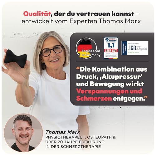 TMX® PARA Rückentrigger gegen Rückenschmerzen | Rückentrainer für Lendenwirbelsäule & Brustwirbelsäule | Akupressur Tool bei Verspannungen, Hexenschuss & Bandscheibe | Triggerpunkt Drücker 6