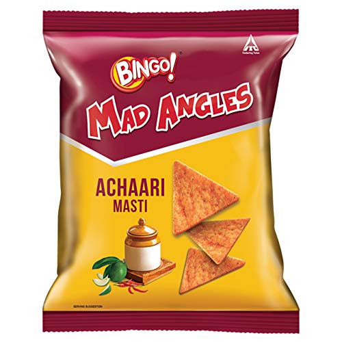 Image of Bingo Mad Angles Namkeen - Achaari Masti, 72.5 g