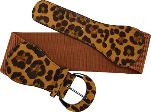 BlackButterfly Wide PU Elastic Stretch Thick Buckle Waist Belt3