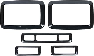 TRISTAR'S [ハイエース 200系 4型～9型] リアエアコン用 インテリアパネル 5P カーボン調 | 4型 5型 6型 7型 8型 9型 インパネ ダークプライムS