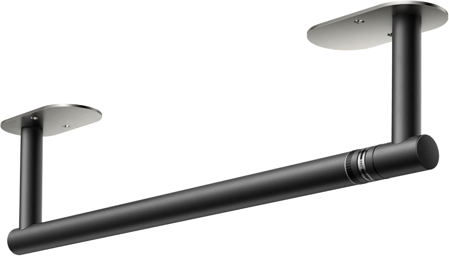 FORIOUS Double Post Pivoting Black and brushed nickel