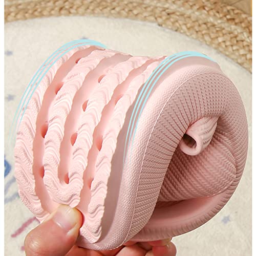 QULIT Home Light Beach Shoes Summer Slippers Indoor Women's Slide Sandals Non Slip Thick Sole Men's Sandals Bathroom Sandals Comfort,F-37 384