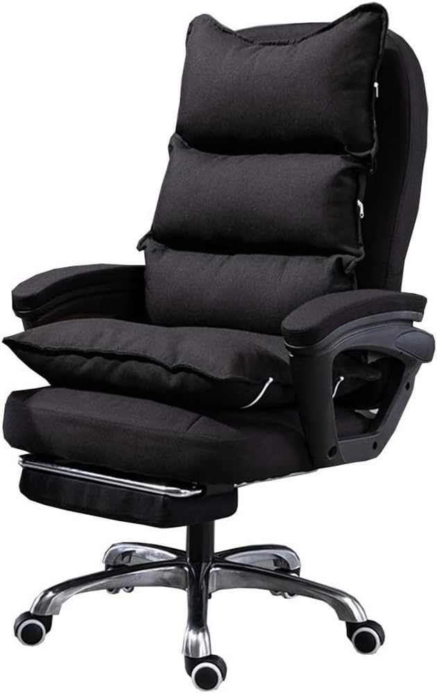 MOYEE Executive Ergonomic Computer Desk Chair with Removable Washable Cover and Footrest Height Adjustable Reclining Lounge Heavy Duty