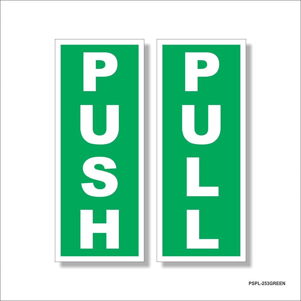 Amazing Sign Push Pull Sticker | Clear and Stylish Green with White Design for Effective Door Direction Indication (Set of - 5) (B01M07O56O) Amazon Price History, Amazon Price Tracker