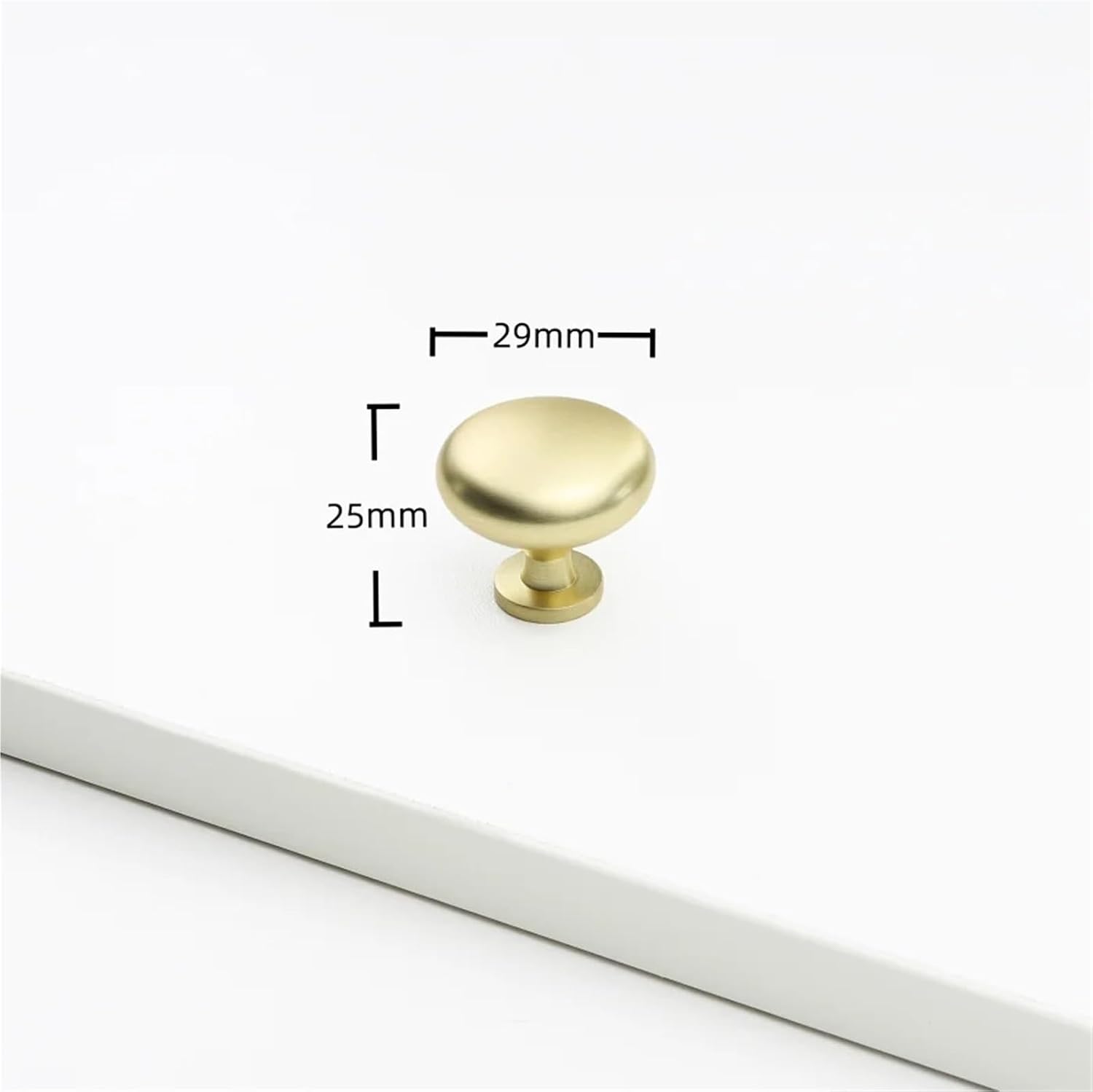 Solid Zinc Alloy Cabinet Handles Furniture Decoration Kitchen Drawer Wardrobe Door Pulls 1Pcs(Brushed-Copper)