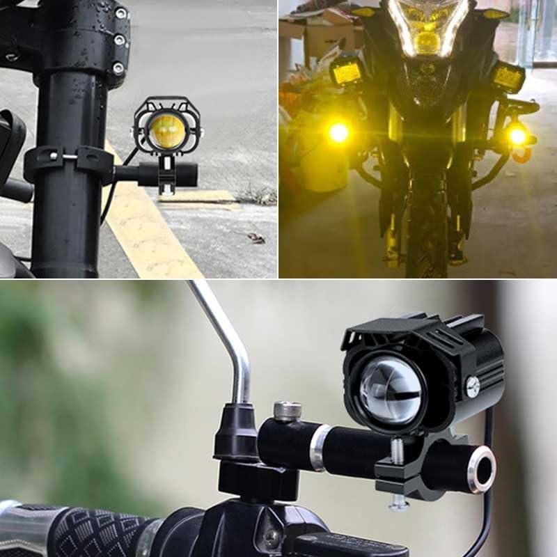Faros Motocicleta Faro LED para Motocicleta LED Antiniebla | Faro auxiliar LED 12-24V luz antiniebla blanca lámpara punto adicional para moto Para cross ATV patinete eléctrico Quad