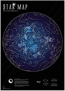Maps International świecące w ciemności plakat - mapa gwiazd i konstelacji - 59 x 84 cm