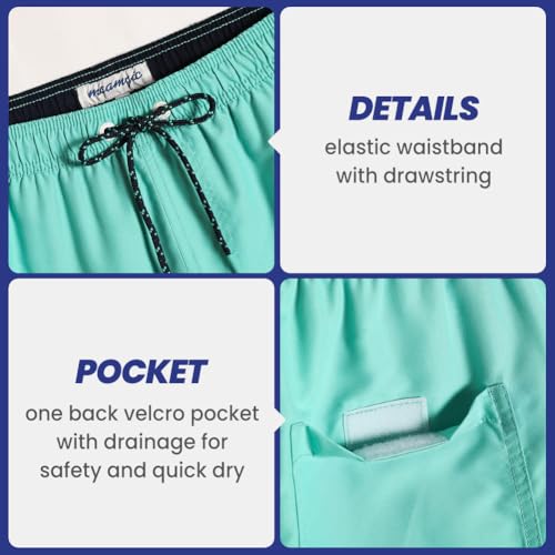 Image of maamgic Mens Swim Trunks Quick Dry Swim Shorts with Mesh Lining Funny Swimwear Bathing Suits 7inch