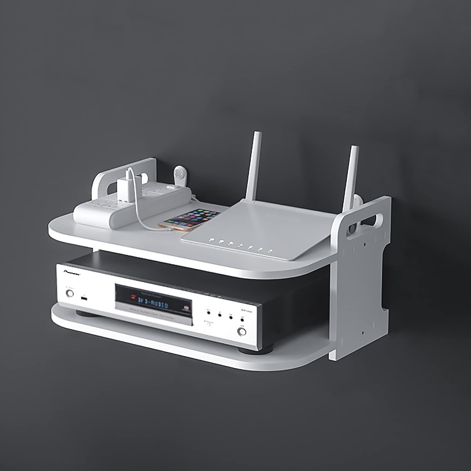 Buy WIFI Router Storage Shelf,Wall Floating Shelf,TV Settop Box