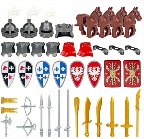 TRavesty Waffenpaket für Minifiguren, Mittelalterliche Ritter Waffenpaket...