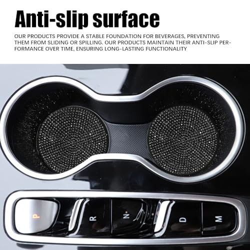 2PCS Bling Portavasos de Coche universal 2.75 pulg miniatura 5
