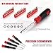 Eastvolt 128-Piece Home Repair Tool Set, Tool Sets for Homeowners, General Household Hand Tool Set with Storage Toolbox, EVHT12801, Black + Red (ASK01)