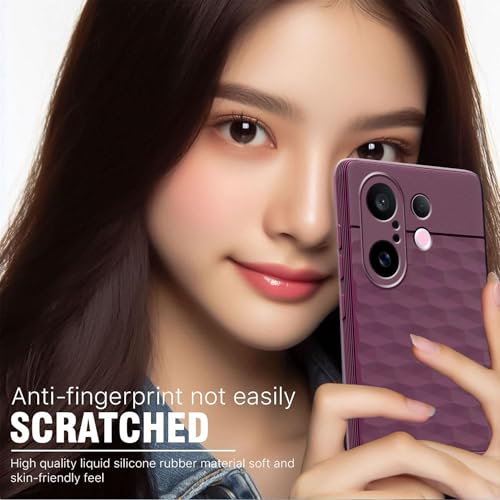 Image of amazon basics TPU Soft Back Cover for Vivo X200 FE 5G | Full Camera Protection | Flexible Shockproof Back Case for Vivo X200 FE 5G (Purple)