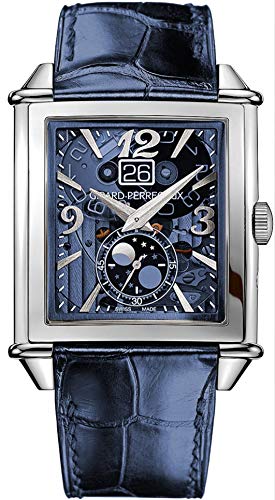 Girard Perregaux Vintage 1945 XXL Blue Skeleton Moonphase Mens Watch2