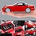 Mzexoma Mazda Miata MX5 Toy Car 1/32 Diecast Model Cars, Car Toys for Kids Age 4-7 Miata Gift for Boys Girls,Pull Back rc Sports car with Lighting & Sound (Red)